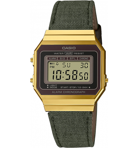 Casio Vintage Uhr A171WEMG-9AEF Digitaluhr Vintage Goldfarben mit  Milanaiseband - Ch. Abramowicz