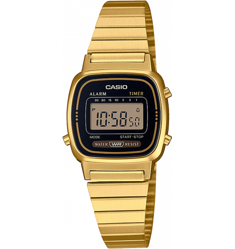 Casio Vintage Uhr A171WEMG-9AEF Digitaluhr Vintage Goldfarben mit  Milanaiseband - Ch. Abramowicz